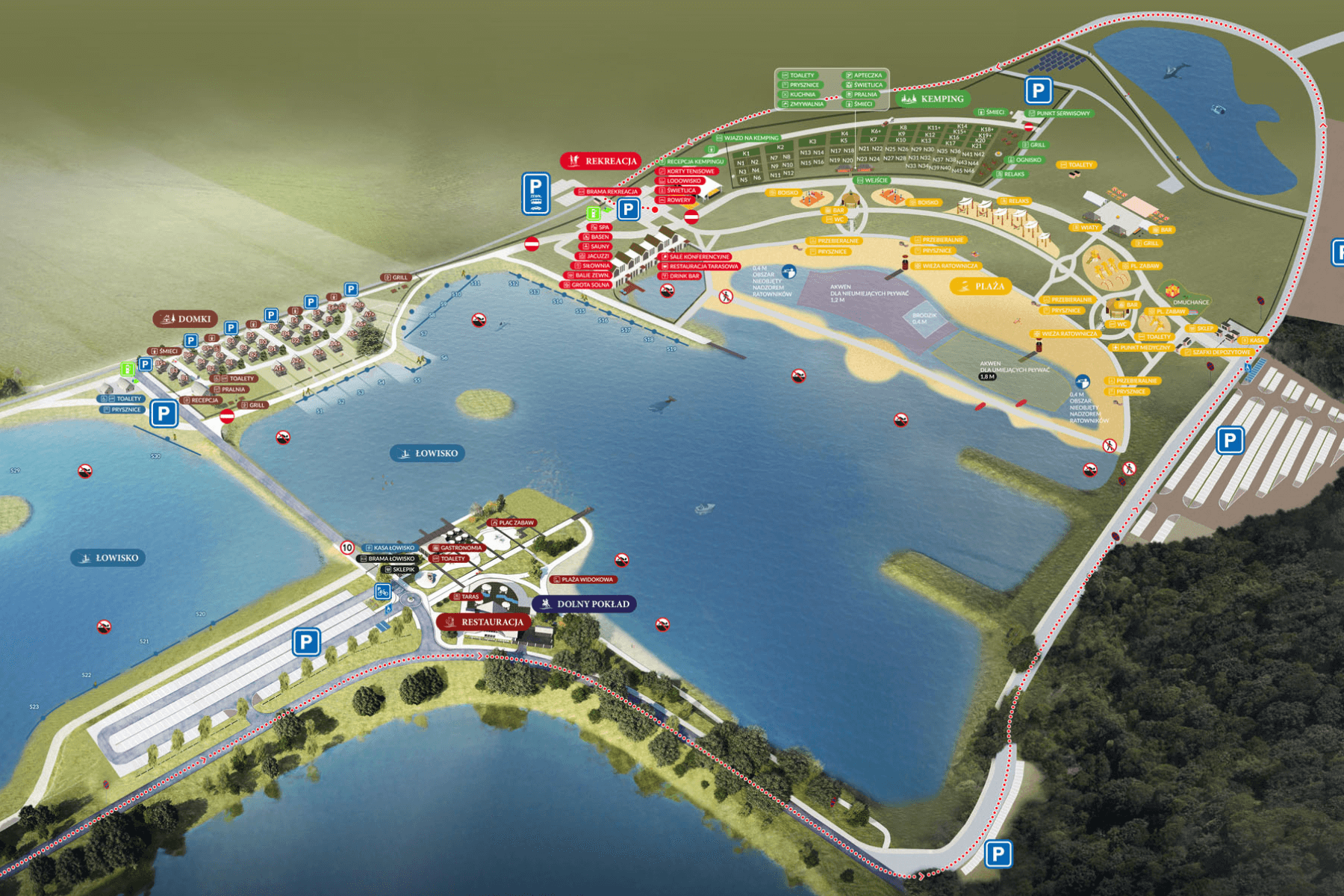 Zmiana drogi dojazdowej do Strefy Rekreacja